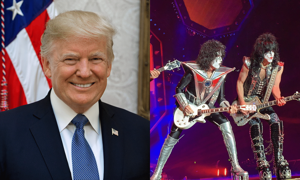 Donald Trump und Kiss