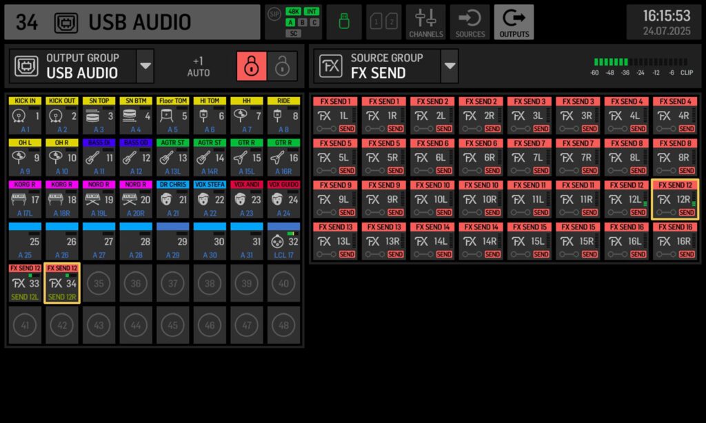 iPad Live-Mixing . Das Routing im Wing Compact