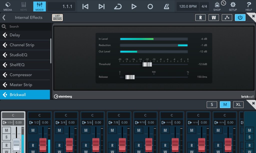Die Steinberg-Stock-Plug-ins sind überwiegend latenzfrei