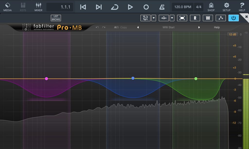 Cubasis 3 erlaubt auch die Vollbilddarstellung von Plug-ins.
