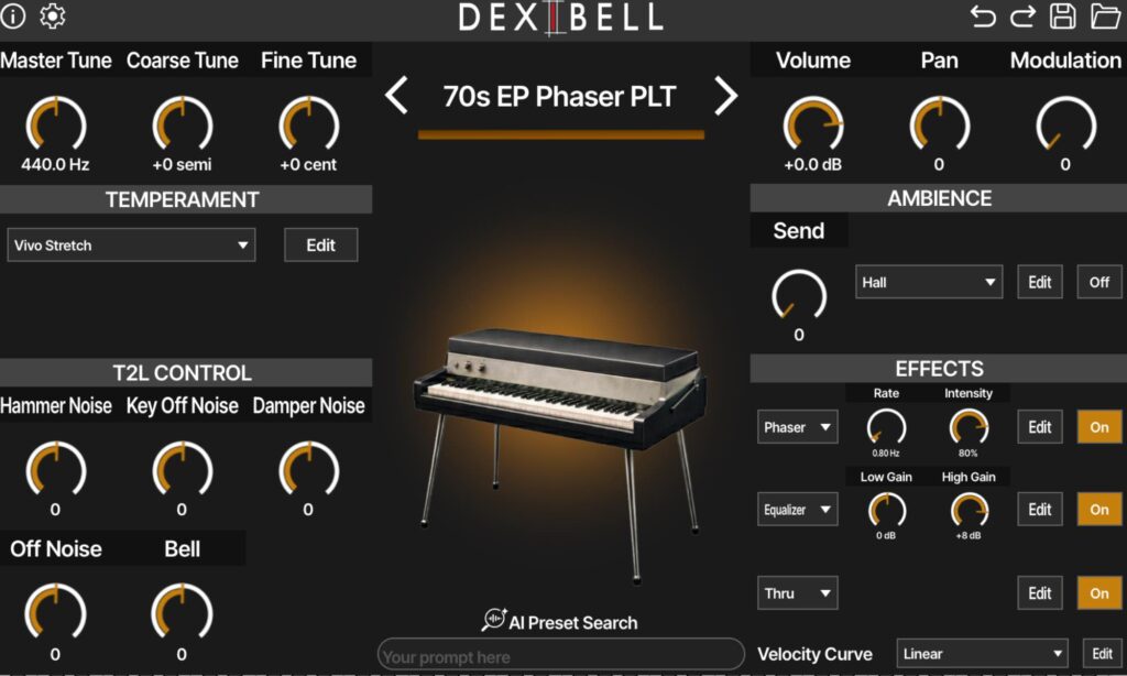 Dexibell T2L: Electric Piano.