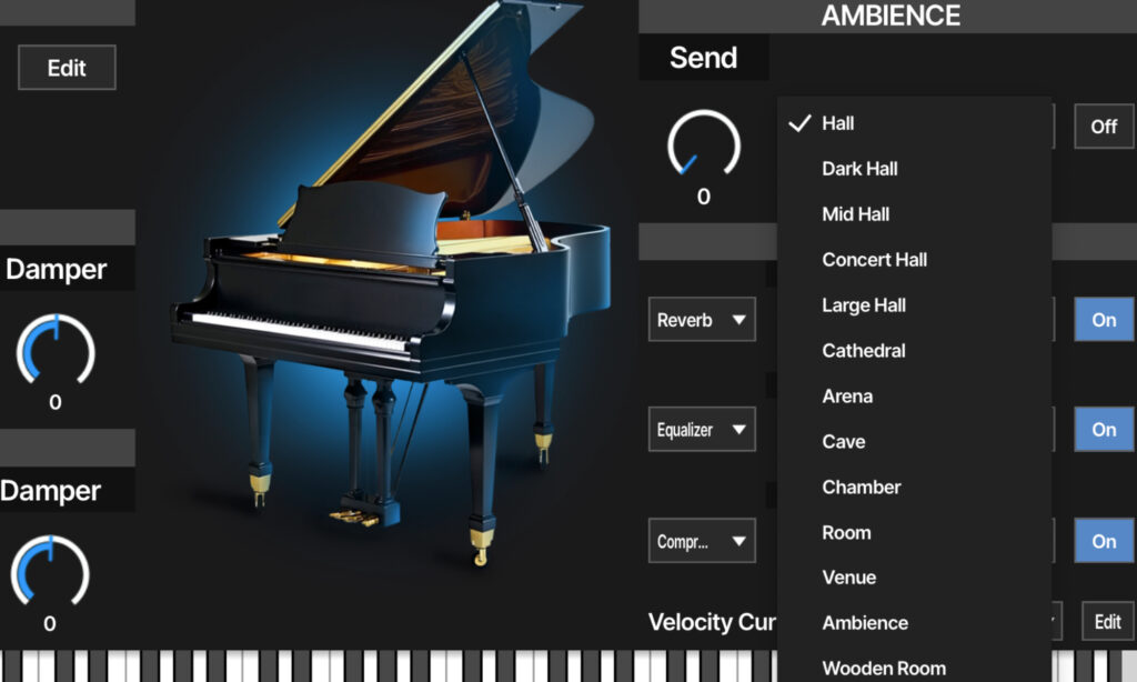 Dexibell T2L Piano: Ambience.