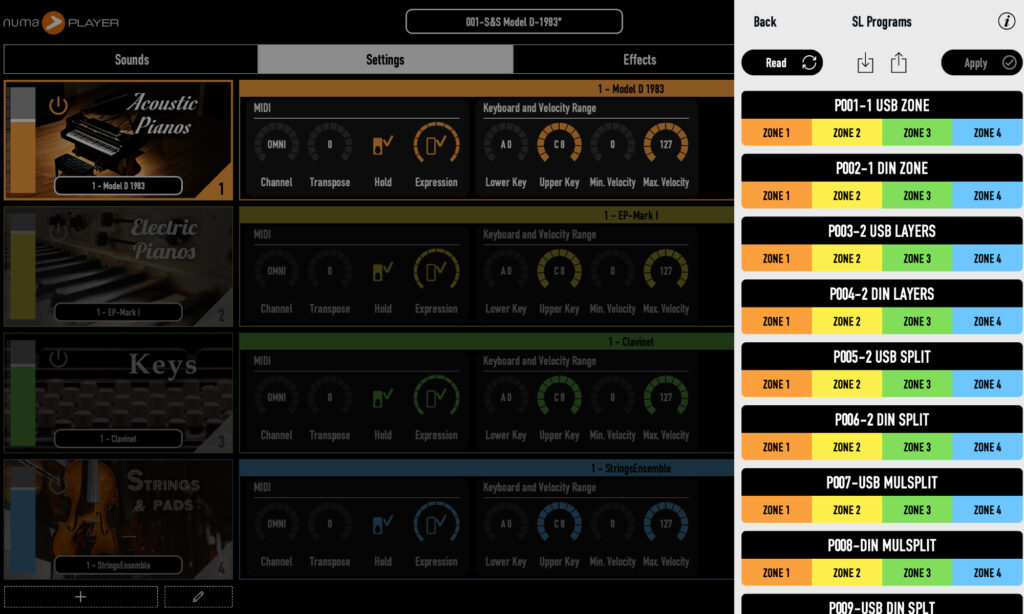 Studiologic SL88 GT mk2: Software.