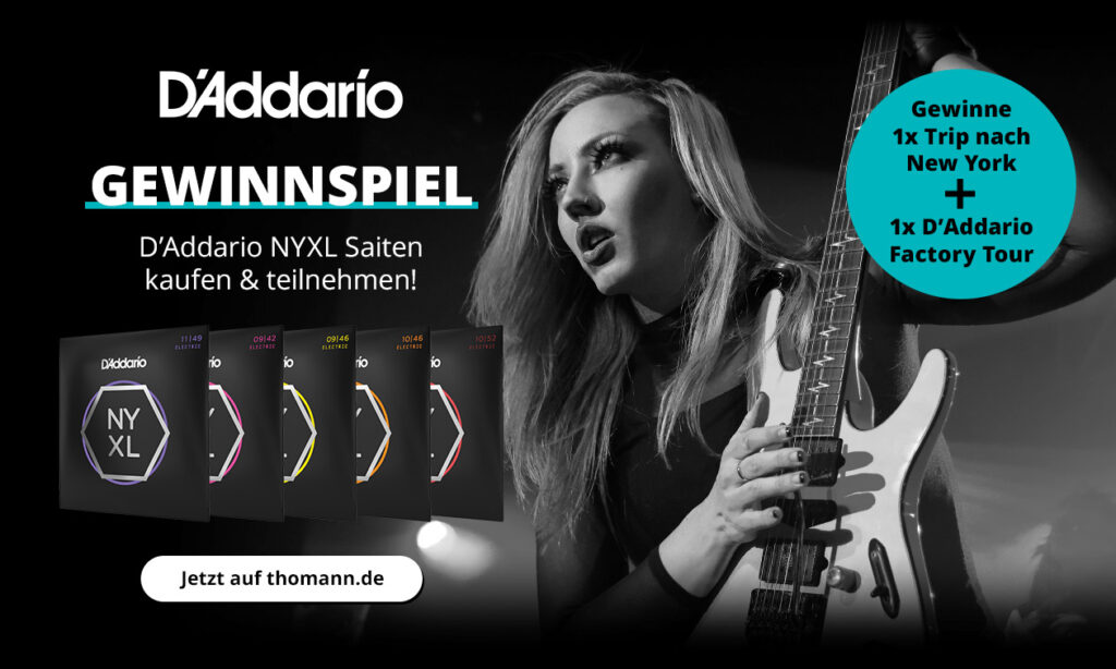 D'Addario NYXL Gewinnspiel Thomann bonedo news