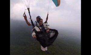 DJ-Set in luftiger Höhe: Tryps legt beim Paragliding live auf Artikelbild