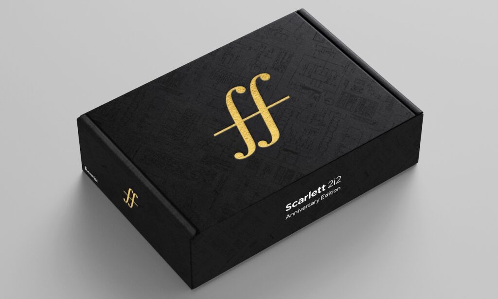Scarlett 2i2 Anniversary Edition Verpackung (Bildquelle: Focusrite)