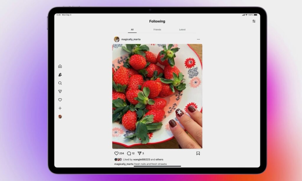 Instagram auf dem iPad (Bildquelle: Apple)