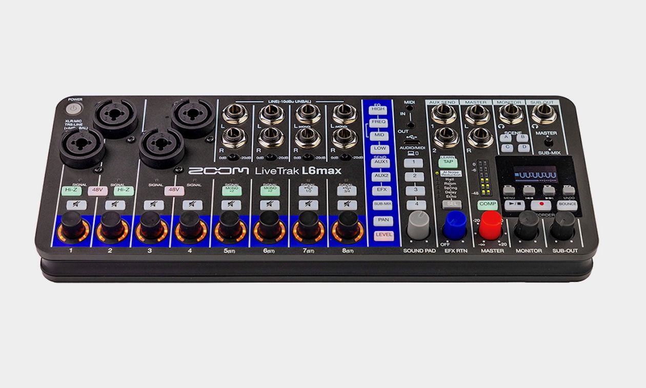 Zoom LiveTrak L6max 12-Kanal Mixer ist ab sofort erhältlich! - Bonedo