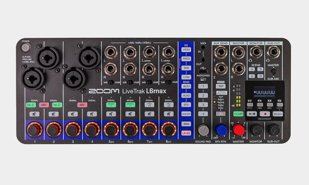 LiveTrak L6max (Bildquelle Zoom)