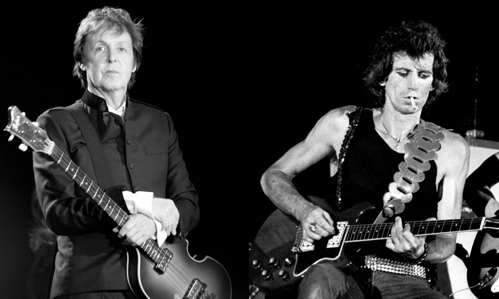 Paul McCartney und Keith Richards