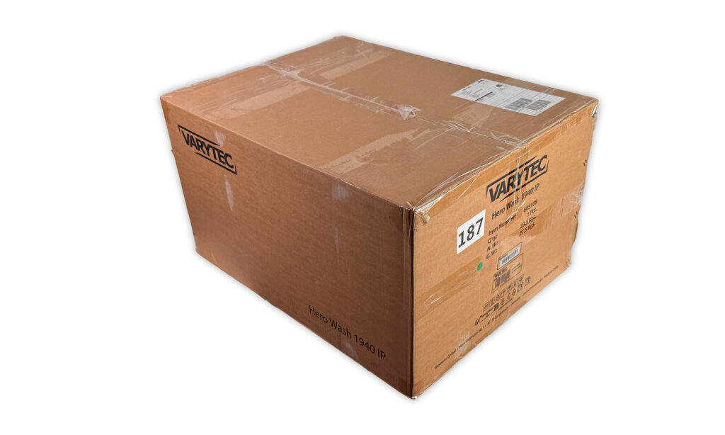 Varytec Hero Wash 1940 IP & 760 IP, Verpackung