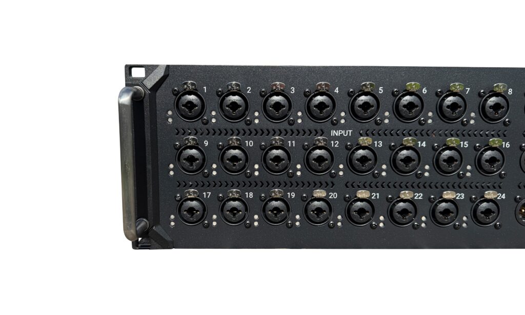 Die Eingänge der Waves Ionic 24 Stagebox