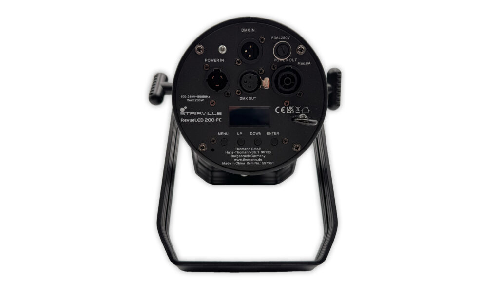 Auf der Rückseite der Lampe …