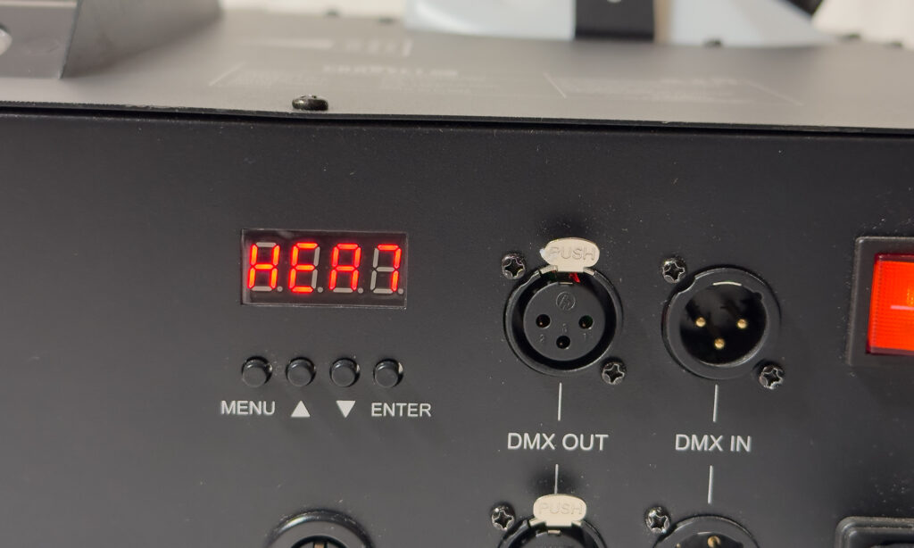 Das Display des Chauvet DJ Geyser Move
