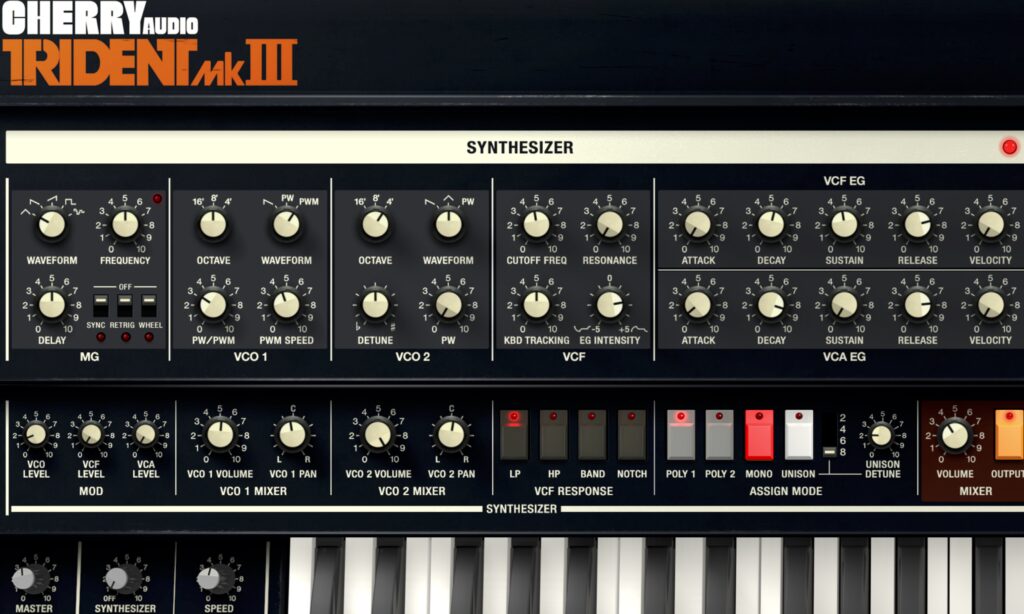 Cherry Audio Trident Mk3: Synthesizer.