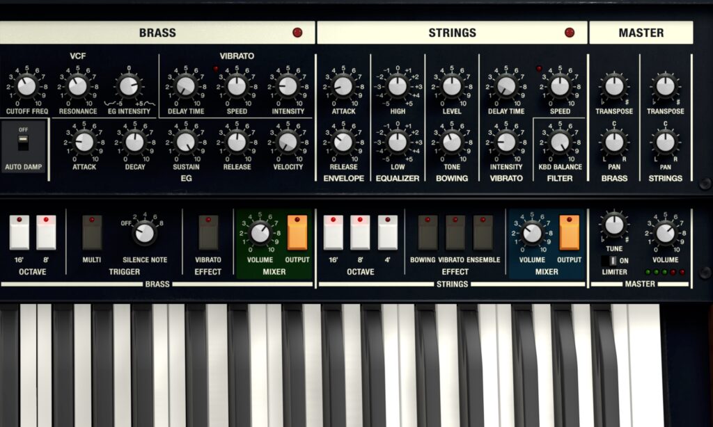 Cherry Audio Trident Mk3: Strings und Brass.