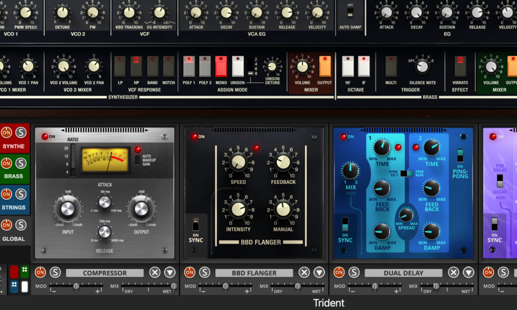 Cherry Audio Trident Mk3: Effekte.