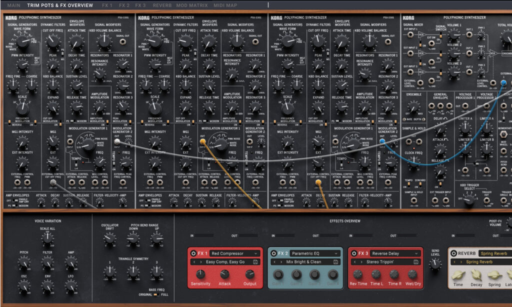 Korg Collection 6: Trim Pots.