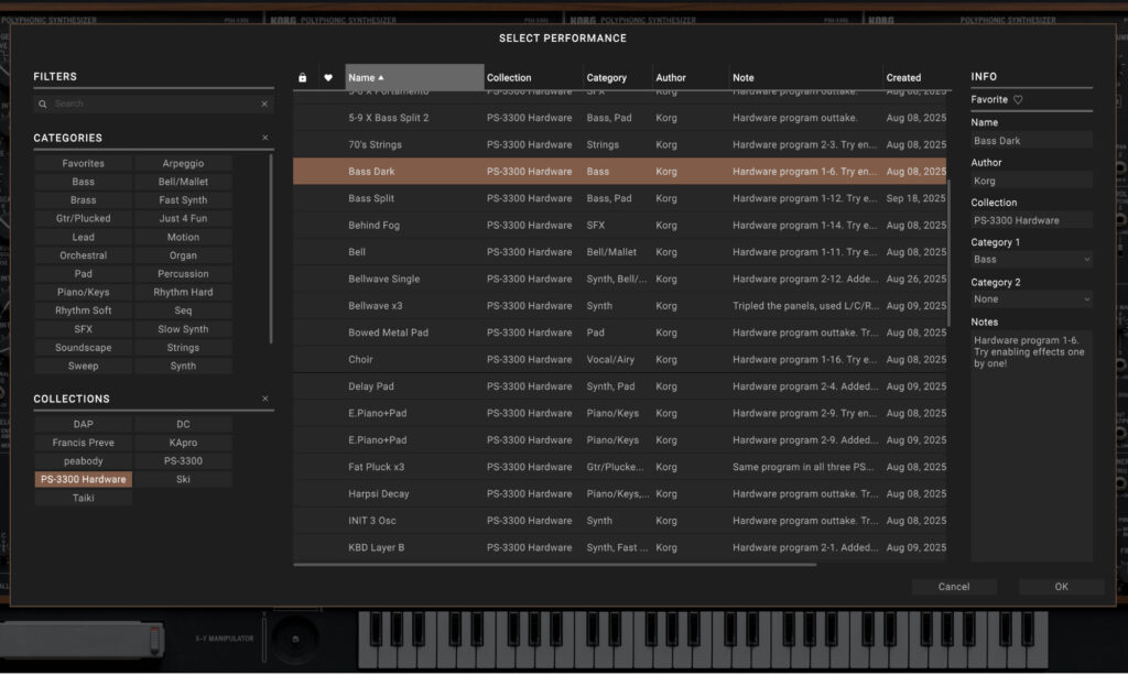 Korg Collection 6: PS-3300 Librarys