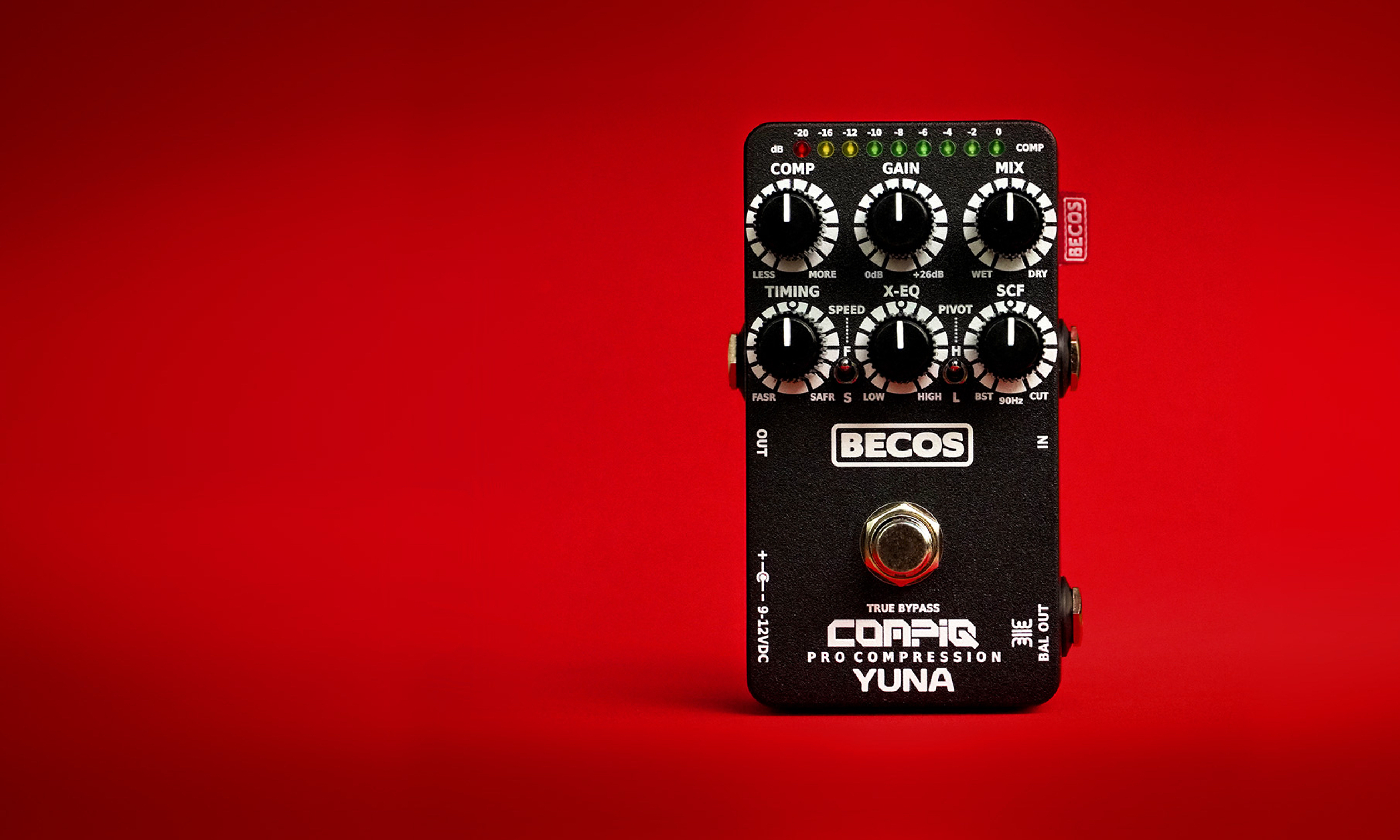 Becos FX stellen CompIQ Yuna Pro Compressor für Bass und Gitarre vor Artikelbild