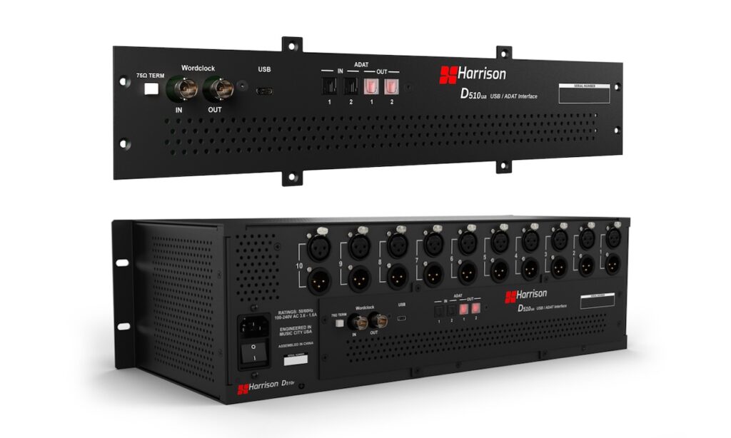 D510r mit D510ua und D510ua (Bildquelle: Harrison Audio)
