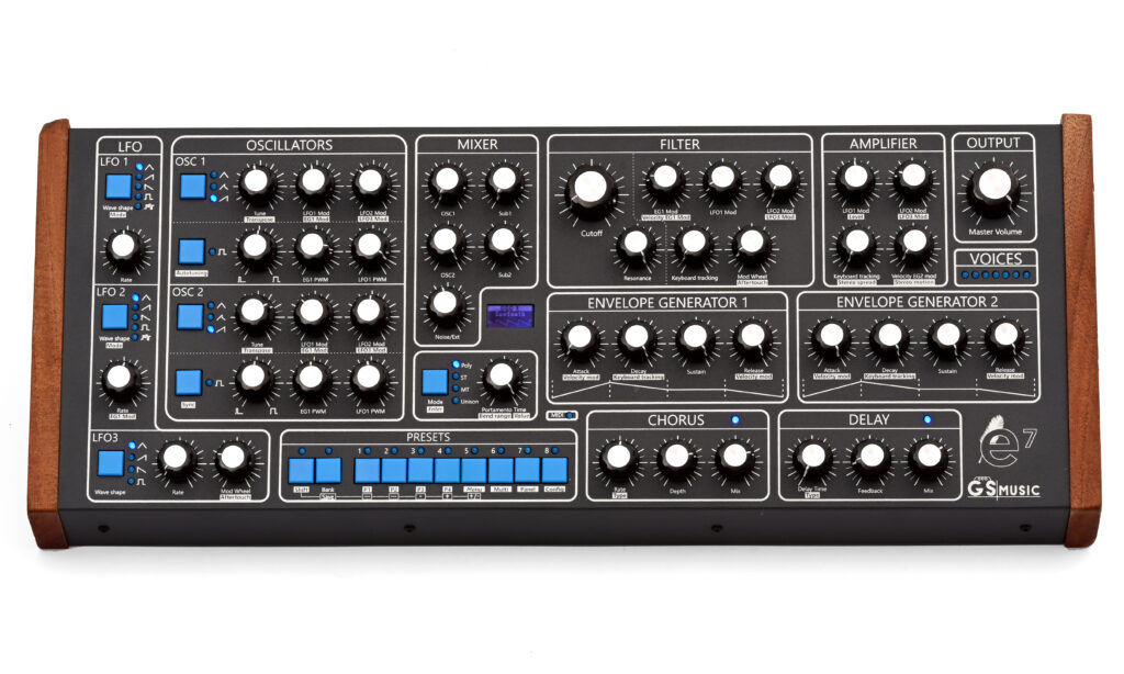 GS Music GS e7 Topview