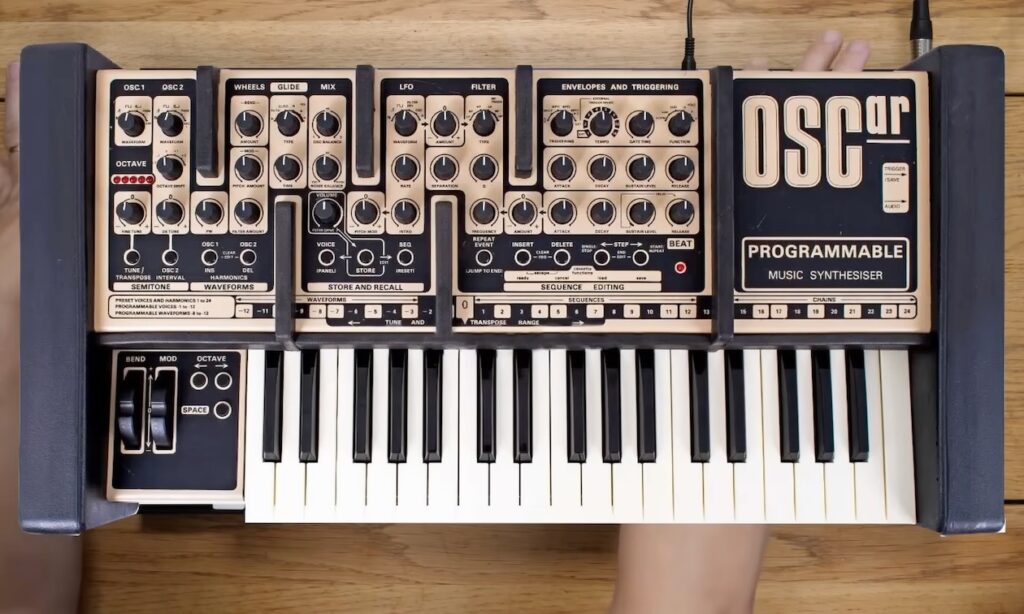 Der orginale OSCar Synthesizer (Bildquelle: Starsky Carr Yotube-Video)