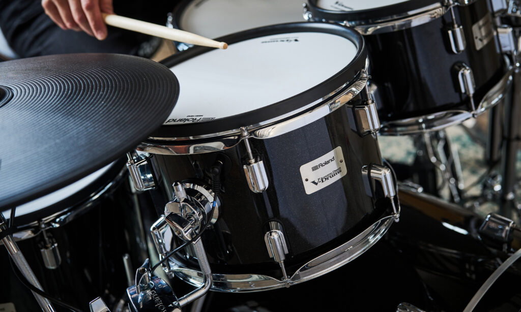 Roland PDA-120-MS Holzkessel-Tompad an den VAD516 V-Drums