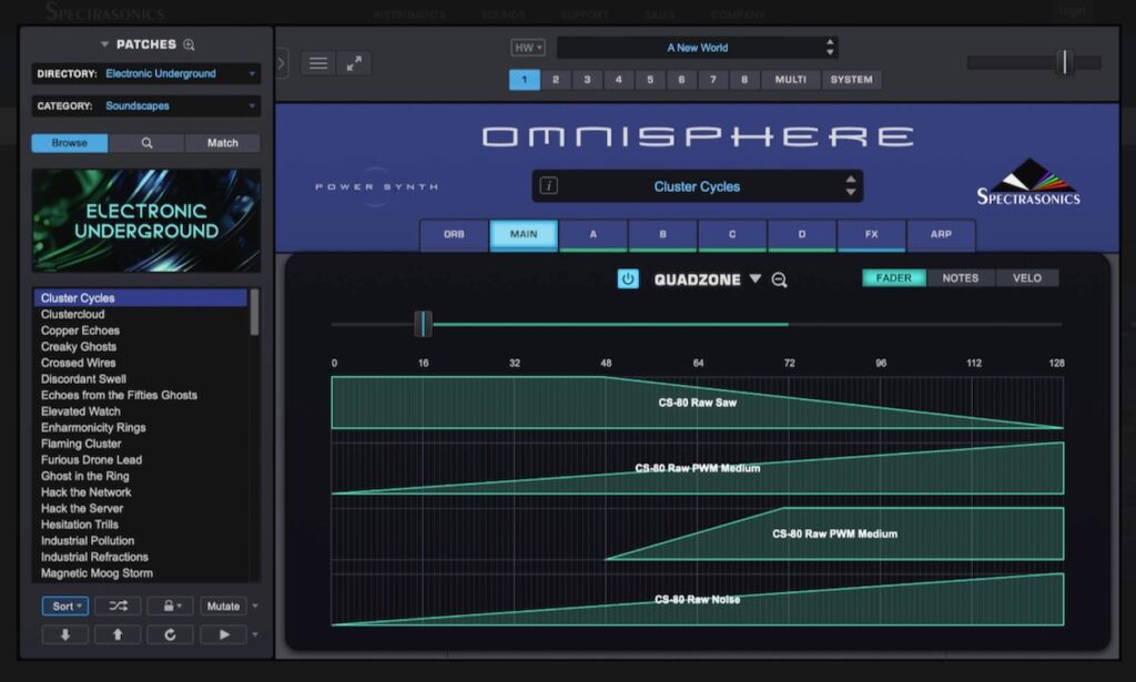 Omnisphere 3 Quadzone (Bildquelle: Spectrasonics)