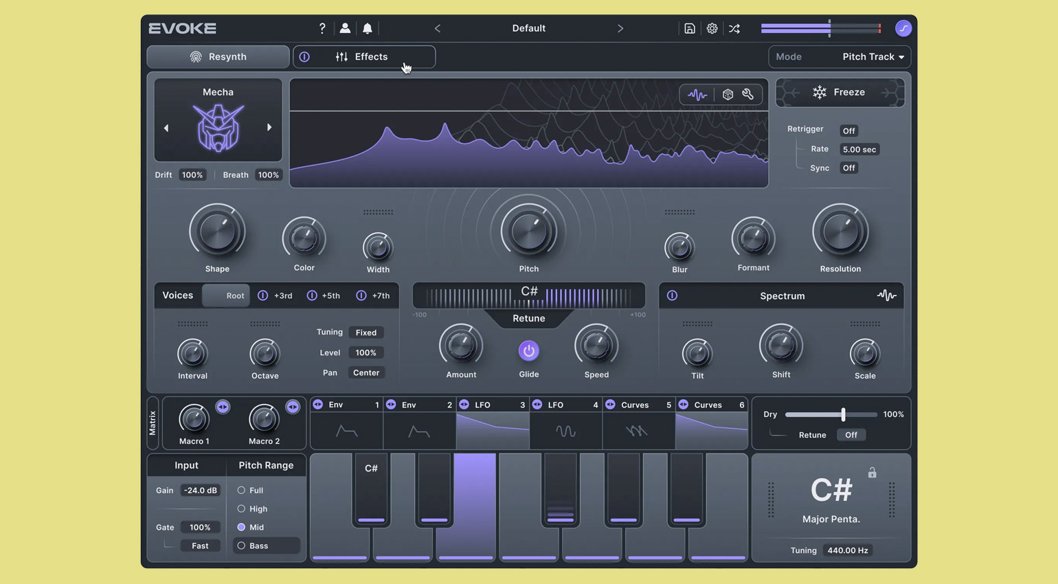 Minimal Audio Evoke