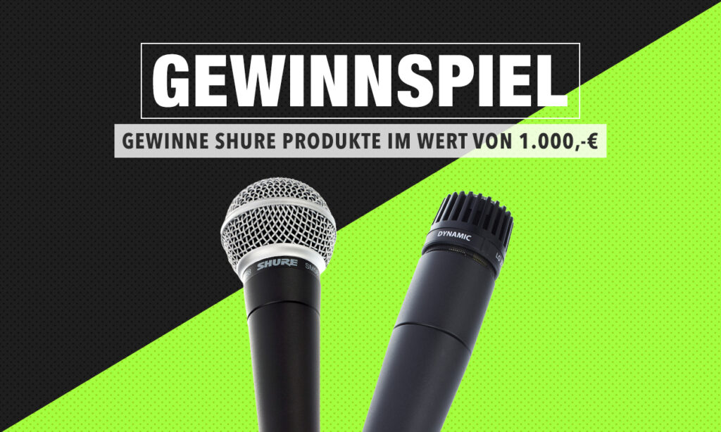 Shure Schnitzeljagd Gewinnspiel: Revolution der Bühnentechnik