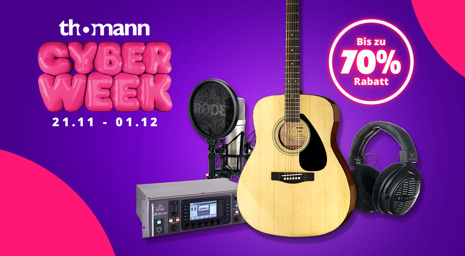 Thomann Cyberweek 2025: Deals, Angebote & Schnäppchen!