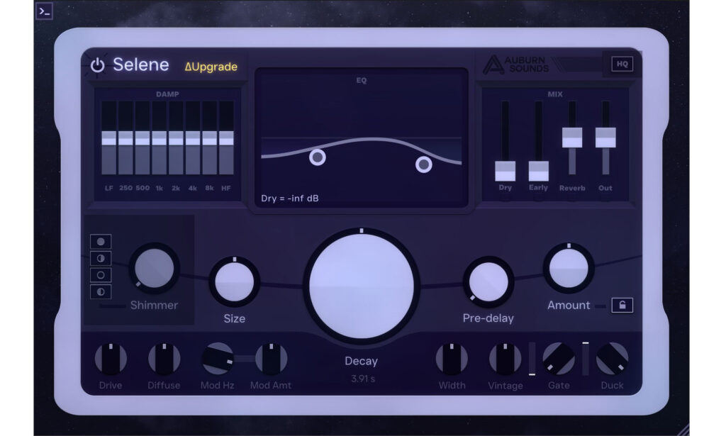 Die Parameter des Plugins sind optisch sehr übersichtlich eingeteilt.