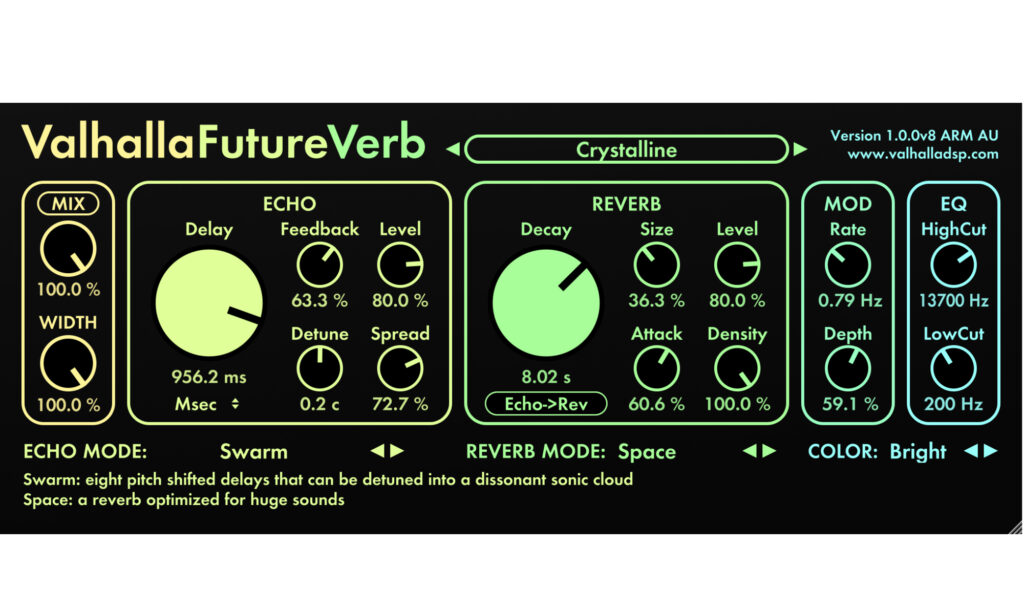 Valhalla DSP FutureVerb: Test.