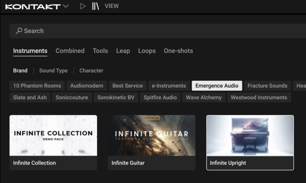 Emergence Audio Infinite: Demo.