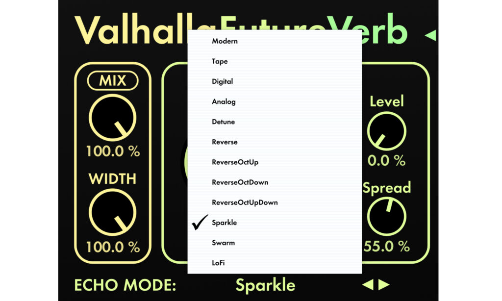 Valhalla DSP FutureVerb: Echo.