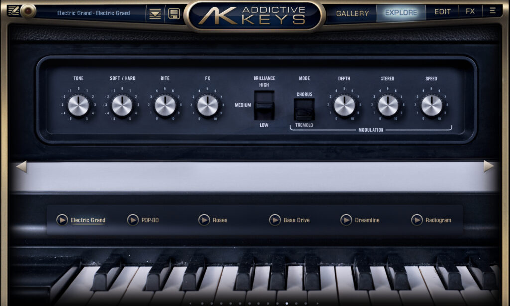 XLN Audio Addictive Keys: Electric Grand.