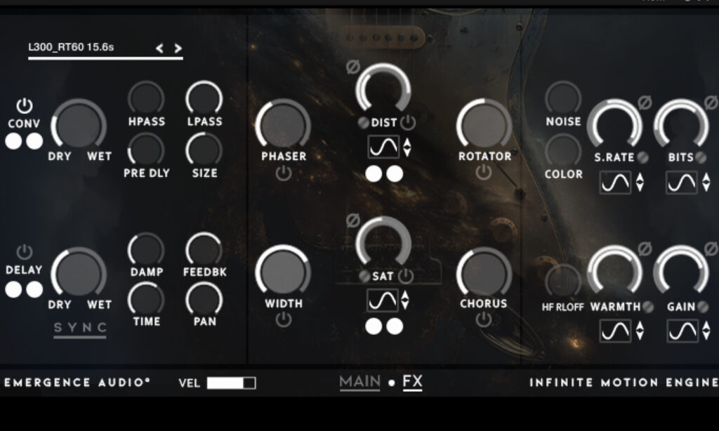 Emergence Audio Infinite: Effekte.