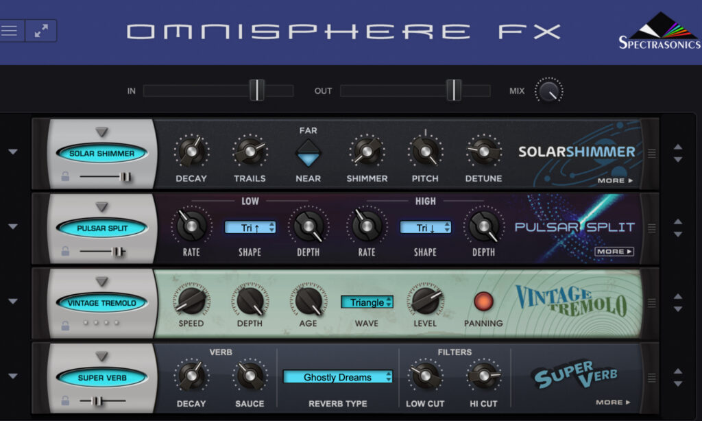 Spectrasonics Omnisphere: Effekte.