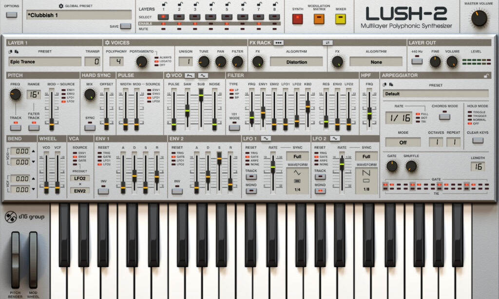 Layer-Sound: D16 Group Lush 2.