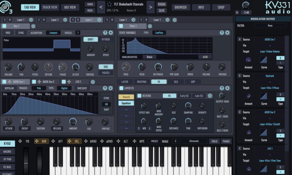 Layer-Sound: KV331 Audio SynthMaster 3.