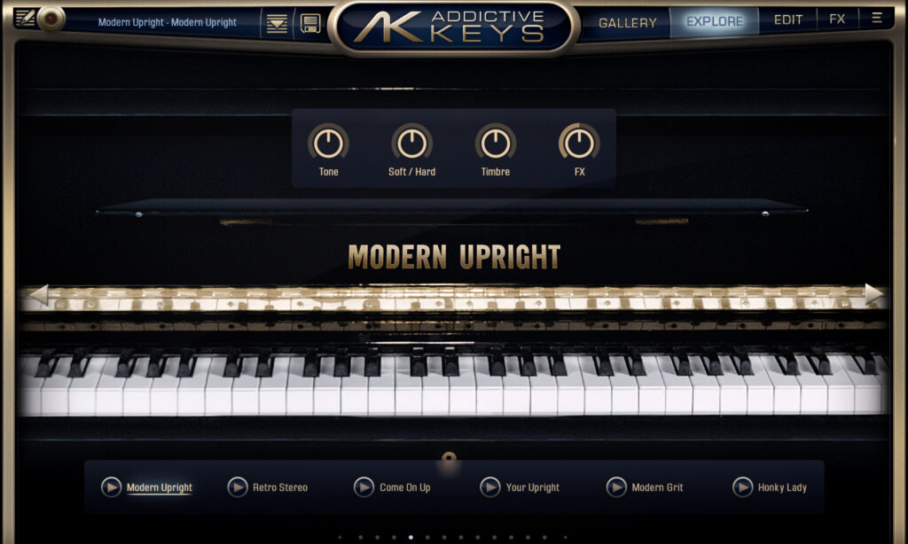 XLN Audio Addictive Keys: Modern Upright.