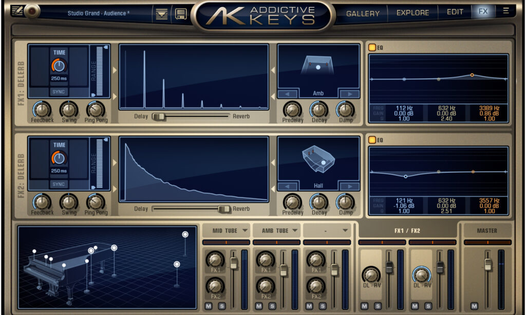 XLN Audio Addictive Keys: Effekte.