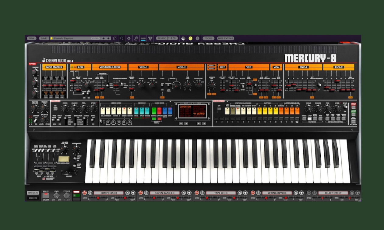 Cherry Audio Mercury-8 Synthesizer: verbesserter Roland Jupiter 8 Artikelbild