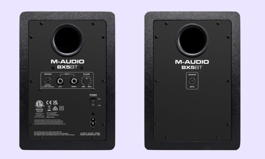 BX5BT Rücken (Bildquelle: M-Audio)