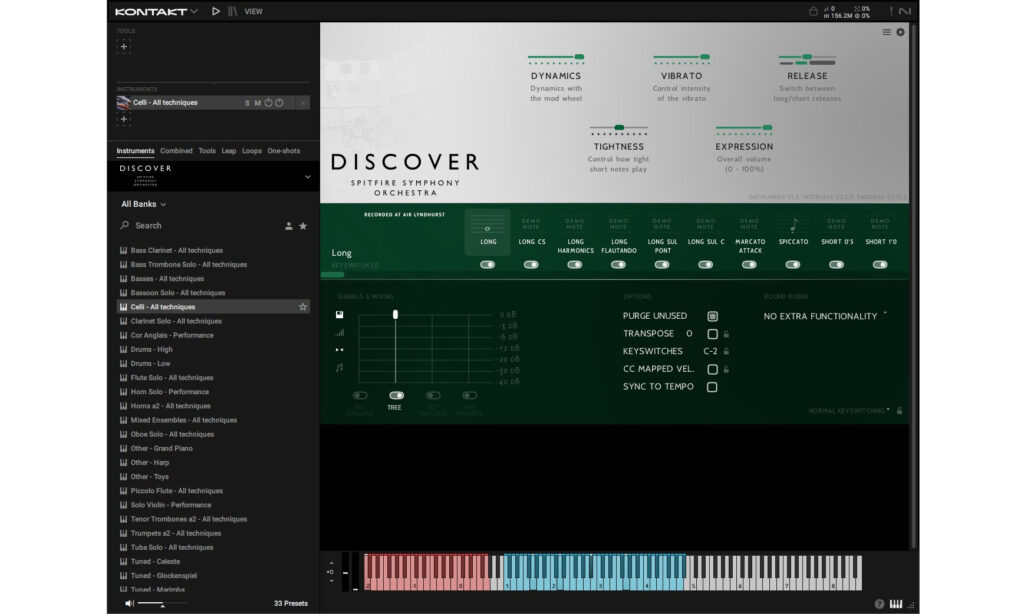 Spitfire Audio Spitfire Symphony Orchestra Discover Test Bedienoberfläche