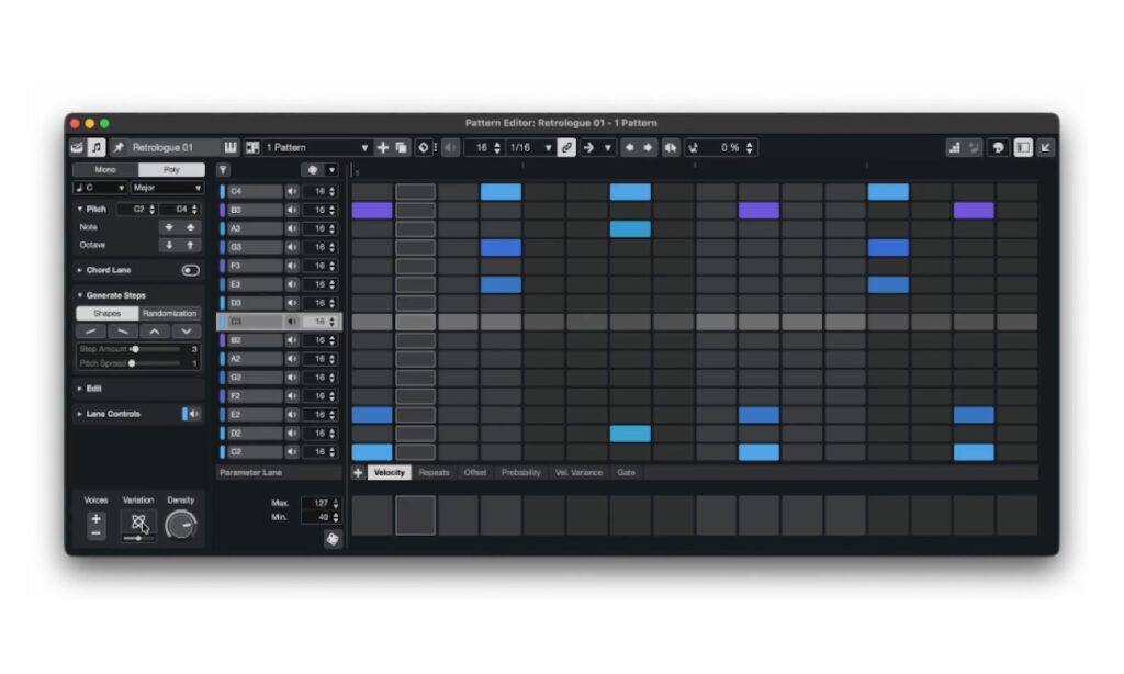 Cubase 15 Step-Sequencer (Bildquelle: Steinberg)
