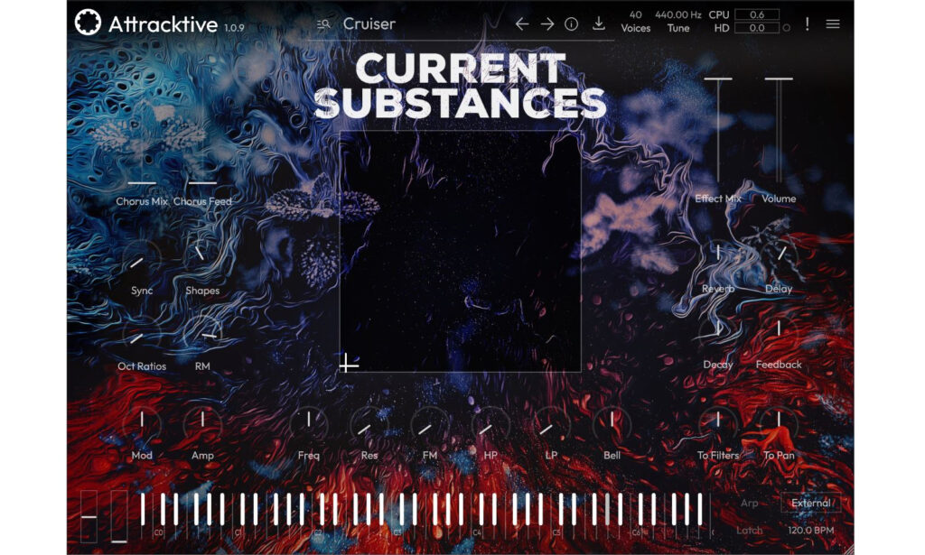 GUI mit geladenem Preset.