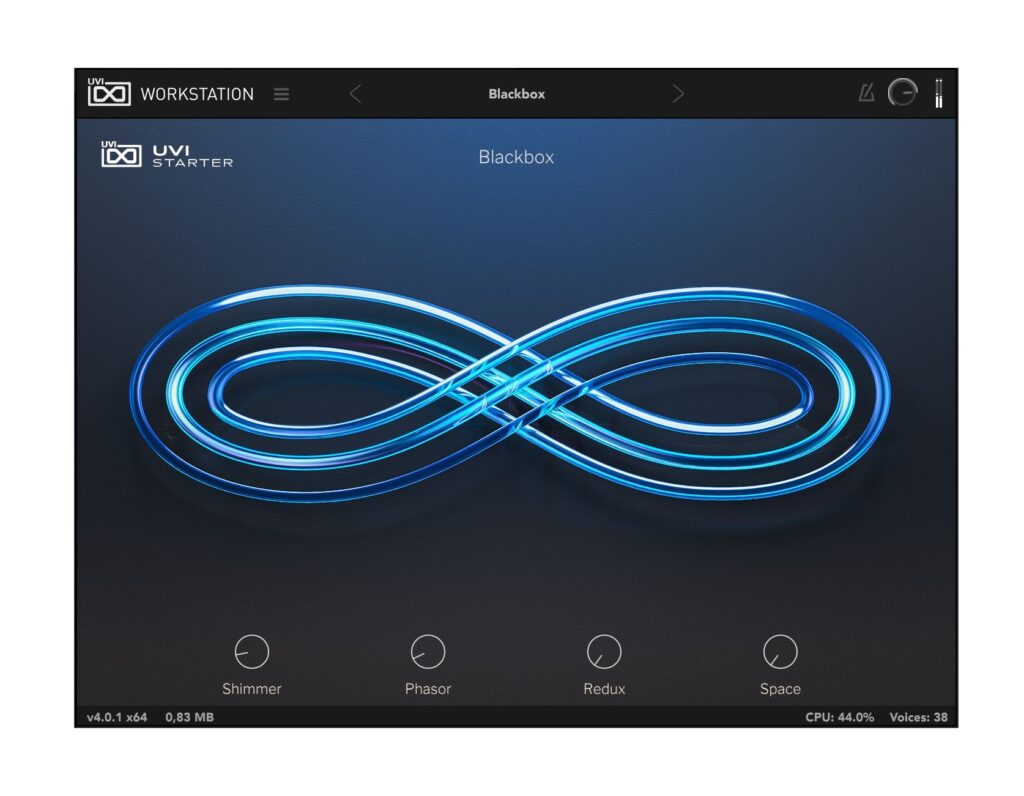 UVI Starter Soundpack Plugin Test Bedienoberfläche