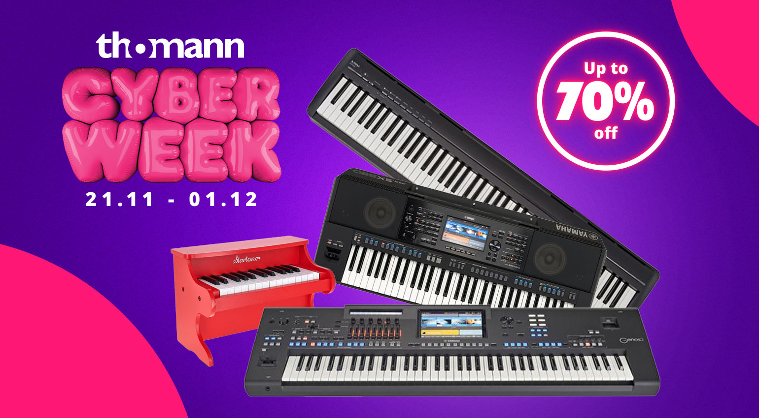 Die besten Piano- und Keyboard-Deals zur Thomann Cyberweek 2025